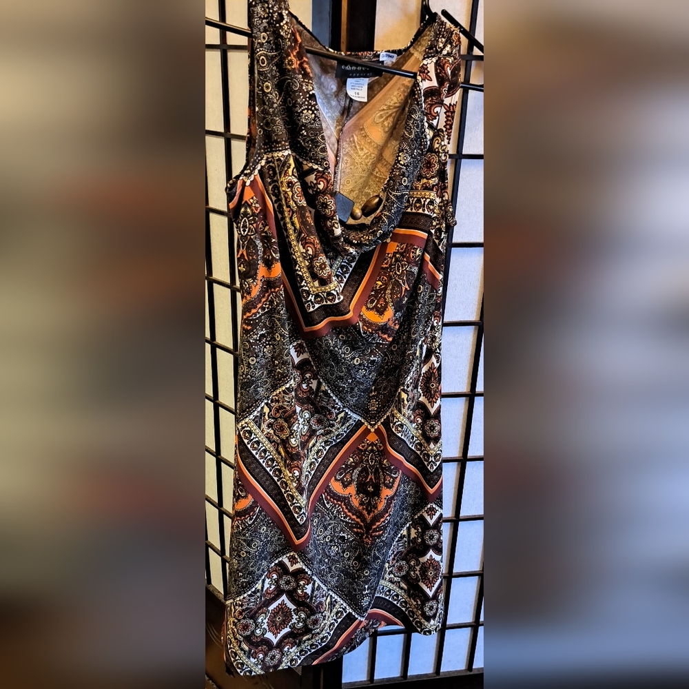 ☆ 2/$30 Boho Mini Body Con Dress with built in Wooden necklace